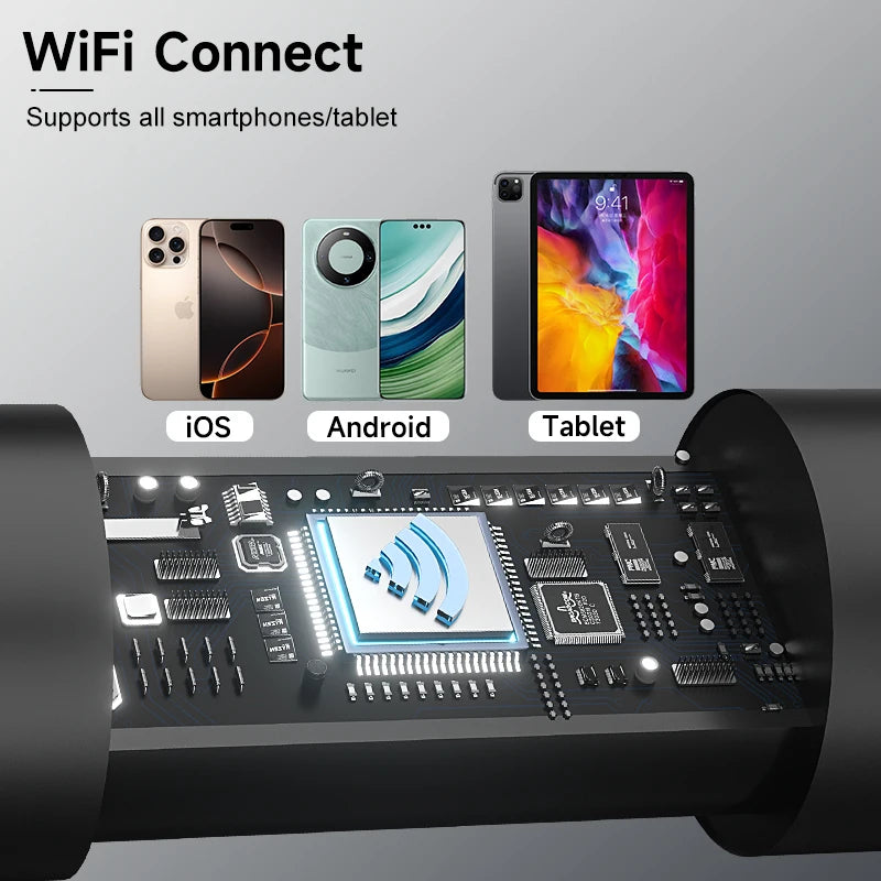 WiFi Visual Ear Sticks – HD 1080P 4.2MM Mini Otoscope Camera, Wireless Ear Picker & Cleaner, Endoscope for Ear Wax Removal & Health Care