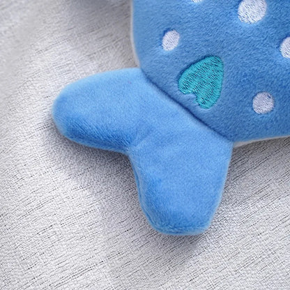 New Cartoon Shark Plush Coin Purse - Cute Zipper Bag with Pendant, Ideal for Data Cables and Small Items