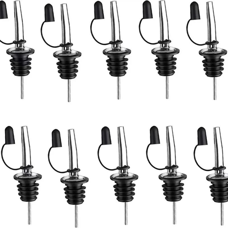 Wine Bottle Stopper & Pourer - Leak-Proof Liquor Dispenser, Sauce Nozzle & Bottle Cap Tool
