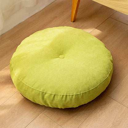 Solid Color Floor Seat Pillow – Round Meditation & Yoga Cushion for Sofa, Bed, Car Seat, and Pouf Mat