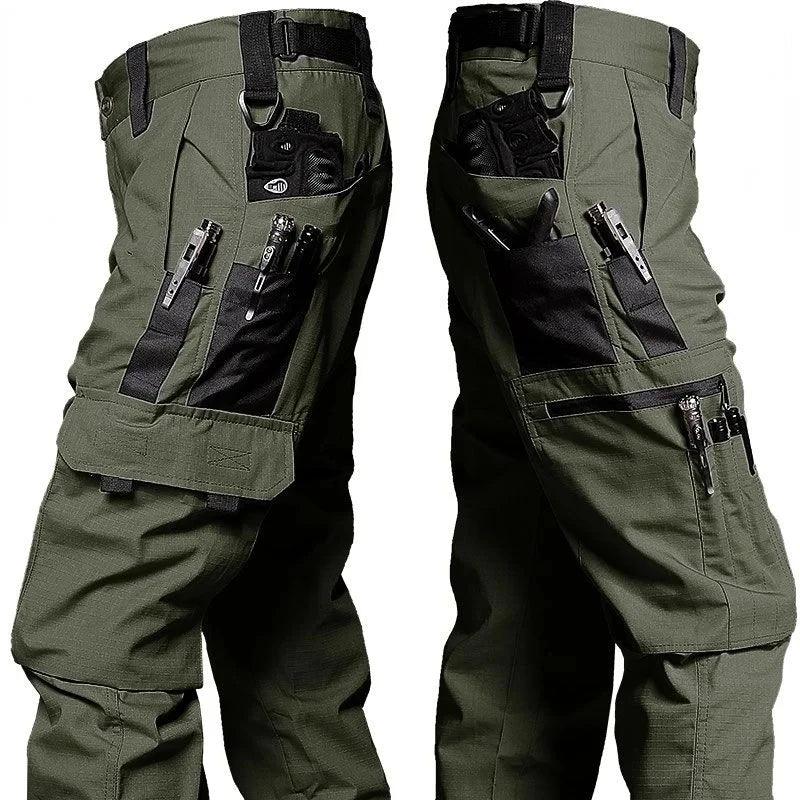 Wear Resistant Tactical Cargo Pants - Multi Pocket Outdoor Work Trousers for Men Spring Autumn Casual Jogger Style