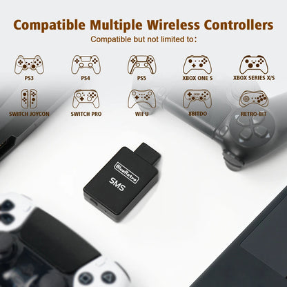 RetroScaler BlueRetro Wireless Controller Adapter – SMS Sega Master System Console Compatible