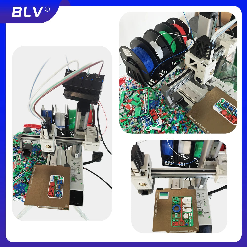 BLV AMS Lite BMCU370C Auto Refill Farm — Durable 3D Printer Accessory for A1 & A1 MINI, Strictly Tested, Type-C Support