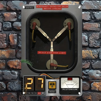 Back to the Future Rheological Capacitor Metal Sign - 8x12 Inch Art Deco Iron Wall Plaque for Movie Fans