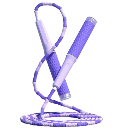 Beaded Adjustable Jump Rope – Segmented Fitness Skipping Rope for Men, Women & Kids