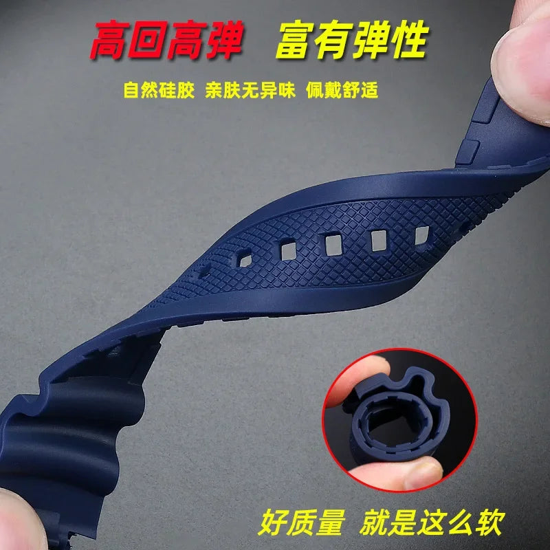 18mm Resin Silicone Watch Strap for Casio Watches - Replacement Rubber Band for W-218H, F-108, AE-1200, AE-1000 and AE-1300