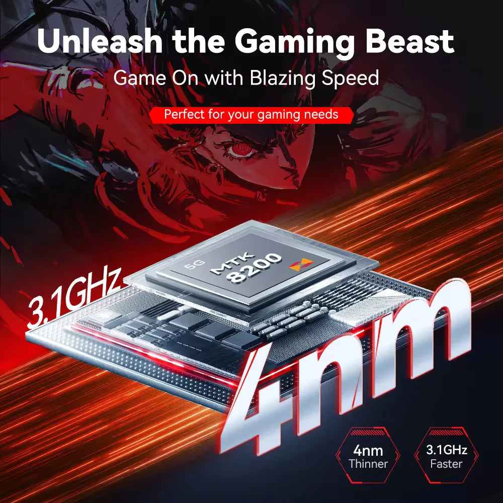CUBOT MAX 5 5G Smartphone | 6.95" 144Hz Screen, MTK Dimensity 8200, 24GB RAM, 256GB ROM, 100MP Camera, Android 14