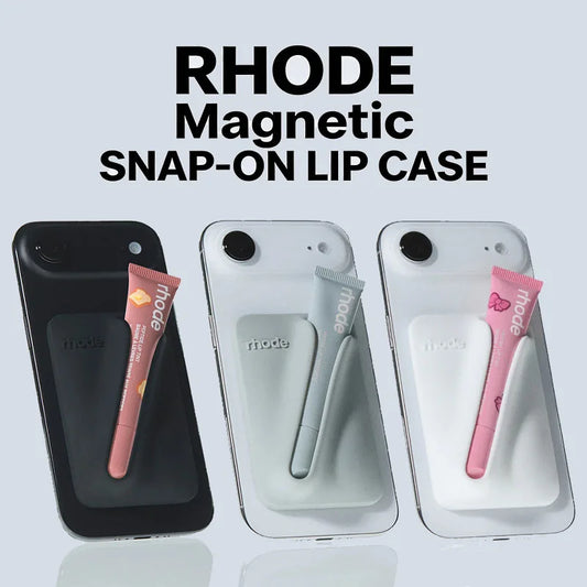 RHODE Magnetic Lip Case - MagSafe Compatible iPhone Cover with Lip Gloss Holder for iPhone 17 Air 16 15 14 13 12 11 Pro Max