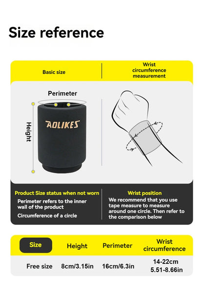 AOLIKES Wrist Ice Pack Wrap – Reusable Cold & Hot Gel Brace for Pain Relief and Injuries