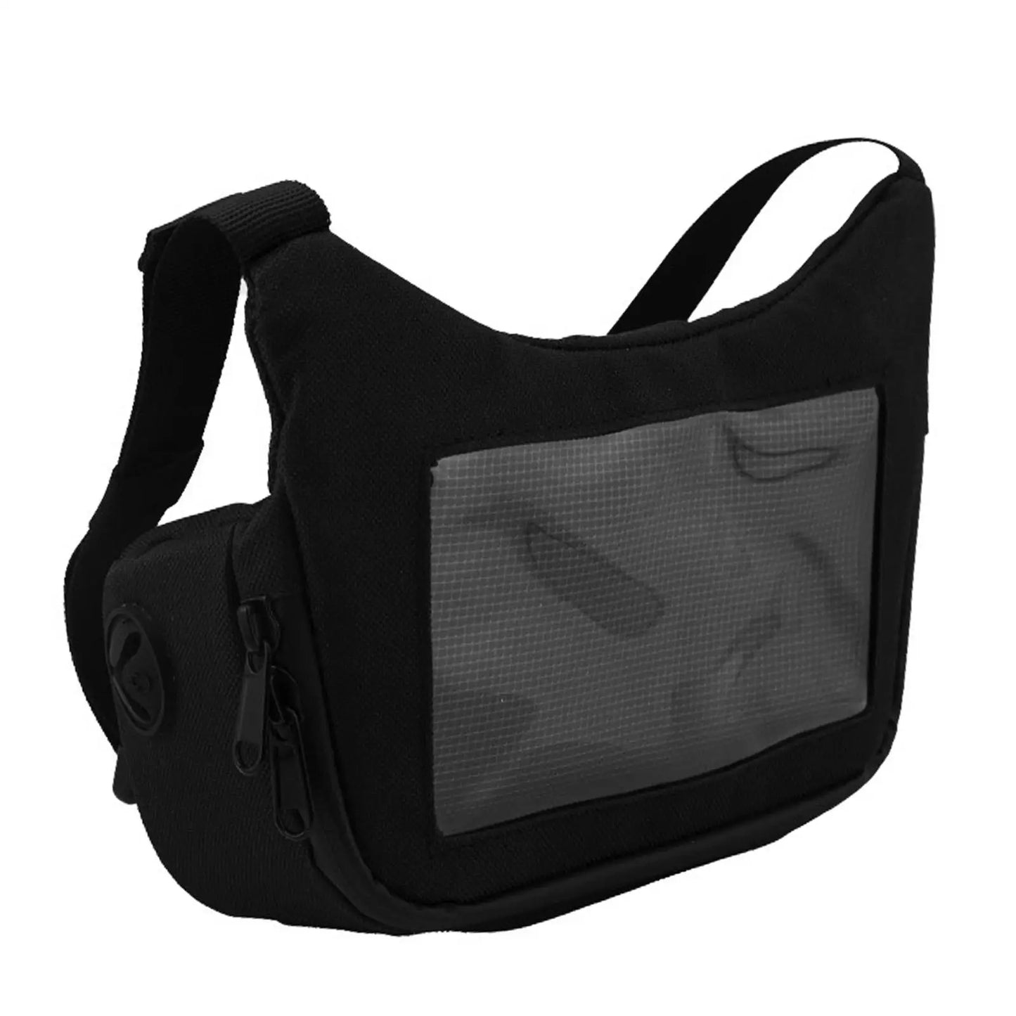 Motorcycle Handlebar Bag - Waterproof Dry Storage Pouch with Touch Screen Phone Holder for Bike Accessories