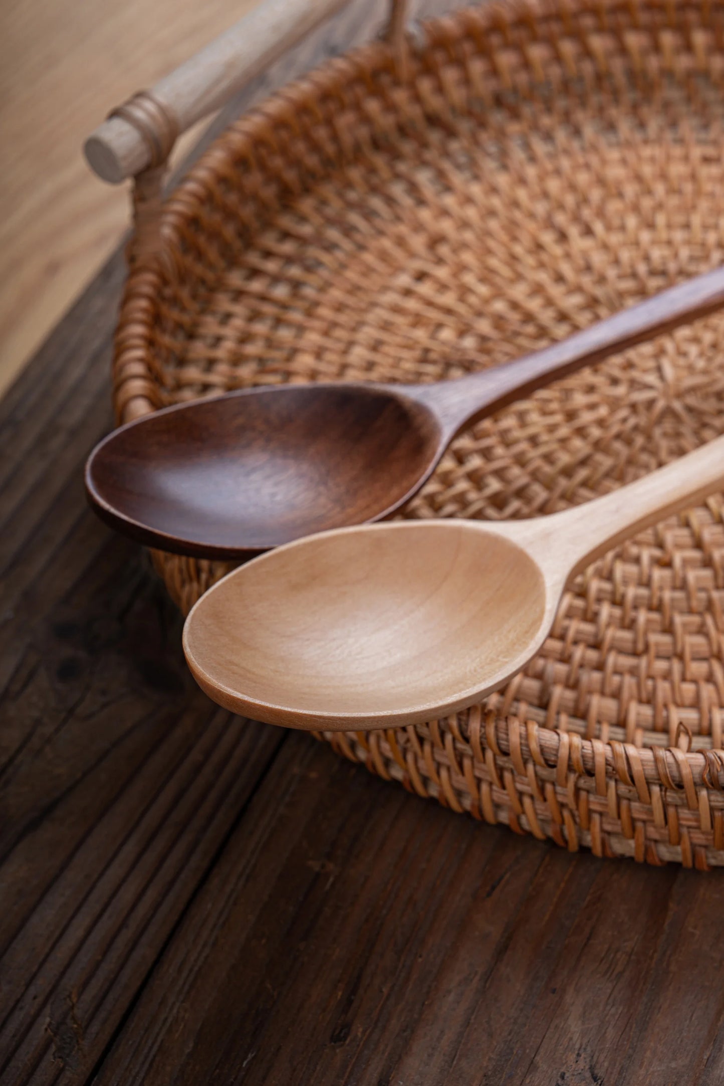 5-Piece Wooden Spoon and Fork Set – Eco-Friendly Natural Ellipse Ladle for Cooking, Tableware Accessories