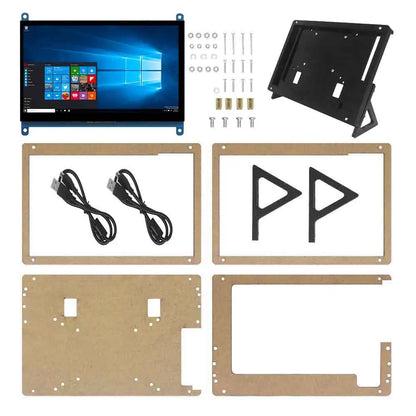 7 Inch LCD Touch Screen Display - HDMI-Compatible 1024x600 Capacitive Monitor for Raspberry Pi and PC Systems