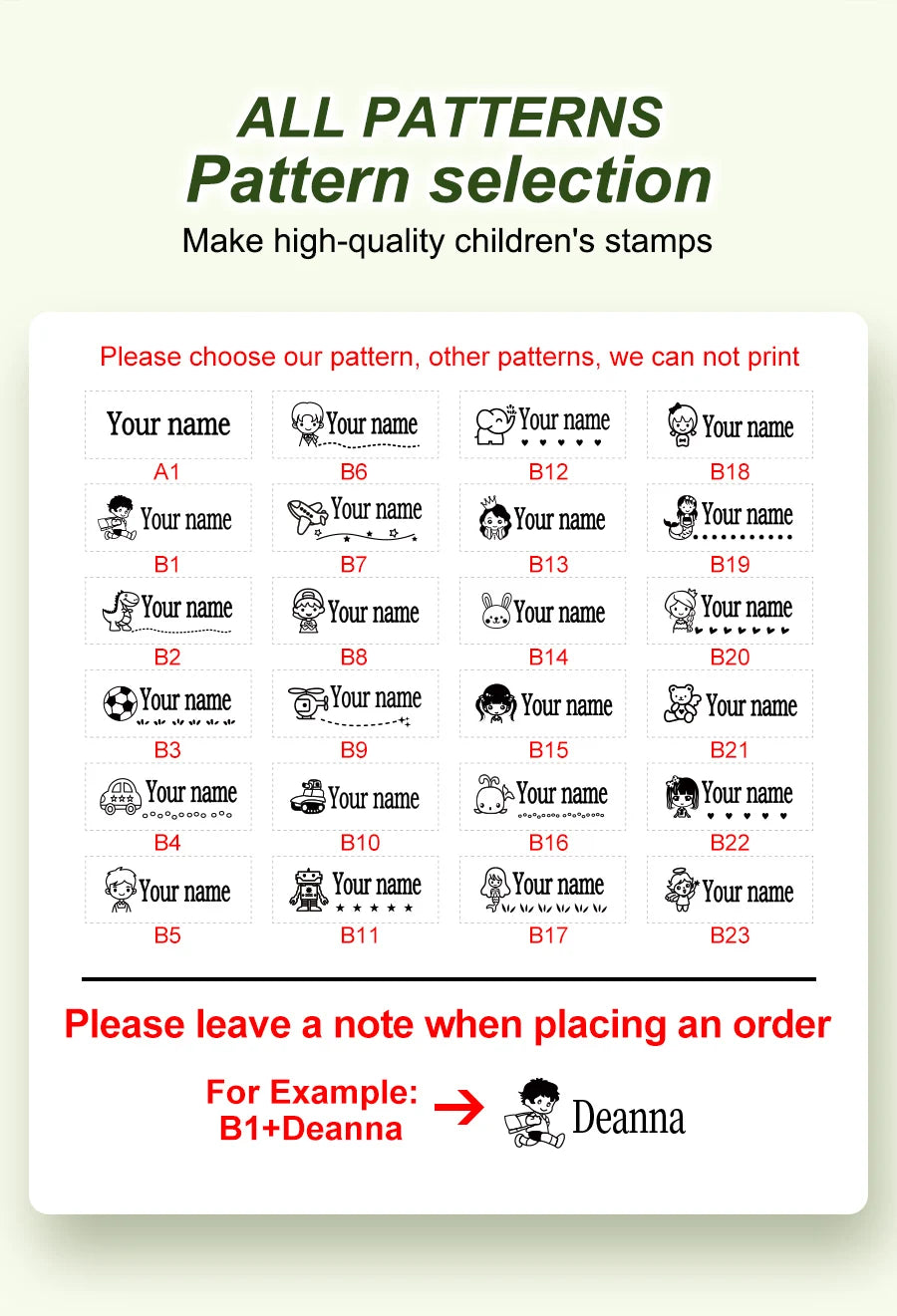 149pcs Personalized Name Stamp Set – Waterproof, Non-Fading Baby & Kindergarten Engraved Seals, Perfect Student Gift