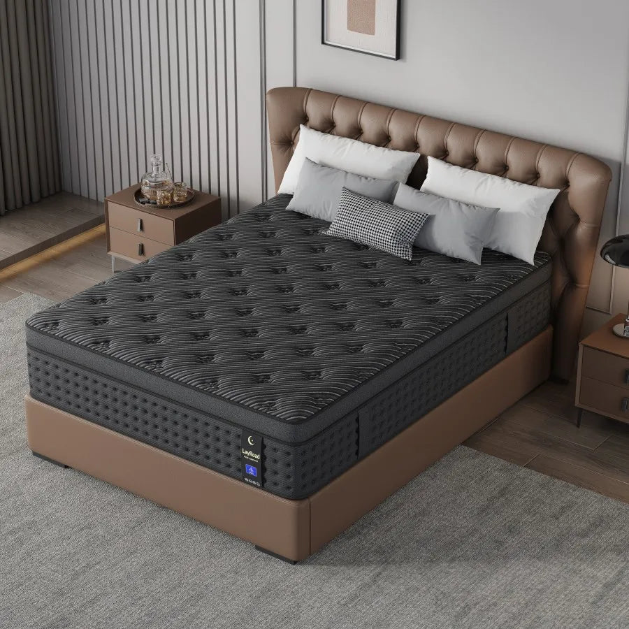 12-Inch Memory Foam Hybrid Mattress - Medium-Firm Pocket Spring Mattress in a Box for Twin, Full, Queen & King Beds
