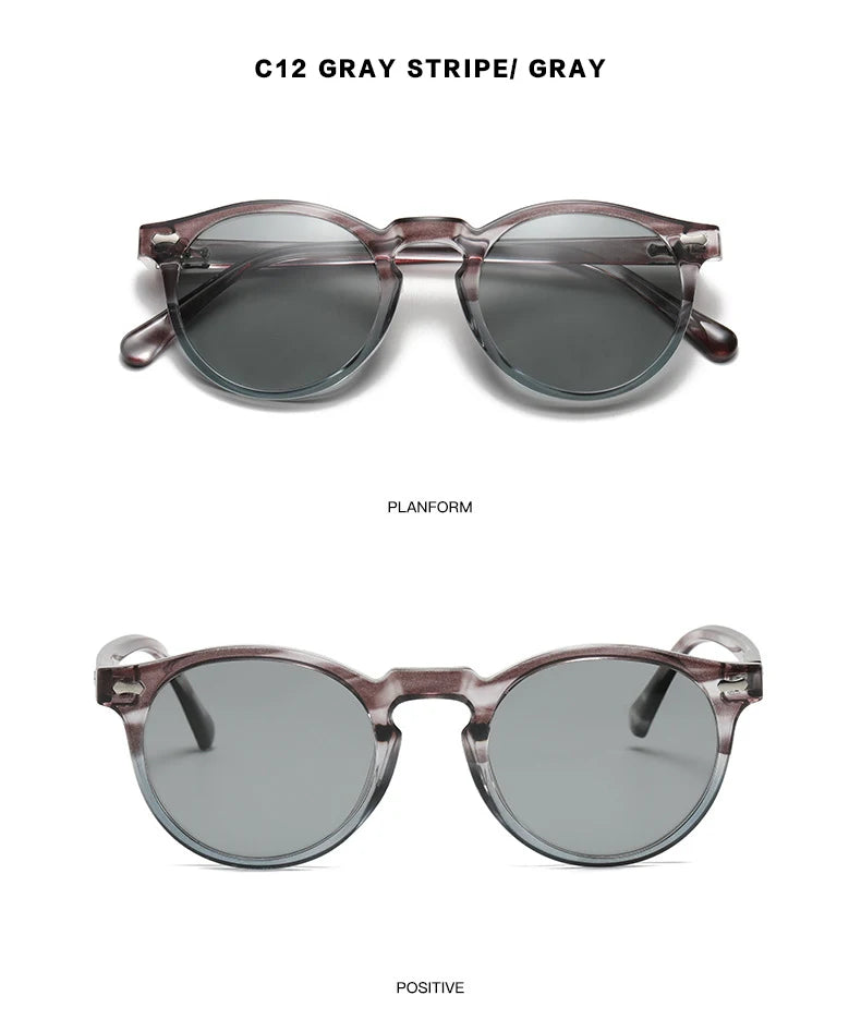 Retro Polarized Sunglasses — Small Round Vintage Shades for Men & Women