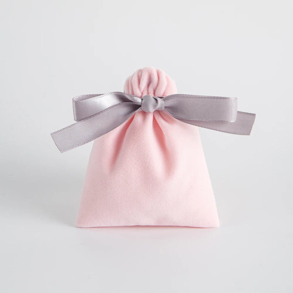 10PCS Purple Velvet Drawstring Bags — Jewelry Gift & Candy Storage Pouches