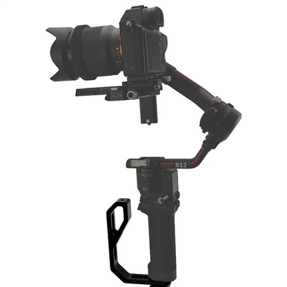 GW-Handle L-Type Camera Mount - Monitor and Microphone Bracket for DJI Ronin S RS 2 RS 3 RS 4 SC and ZHIYUN Gimbals