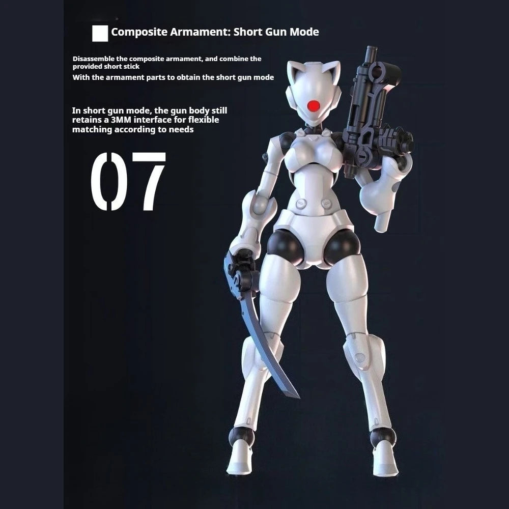 Swift Female Mutant Action Figure - 3.75 Inch Highly Articulated DIY Assembly Collectible