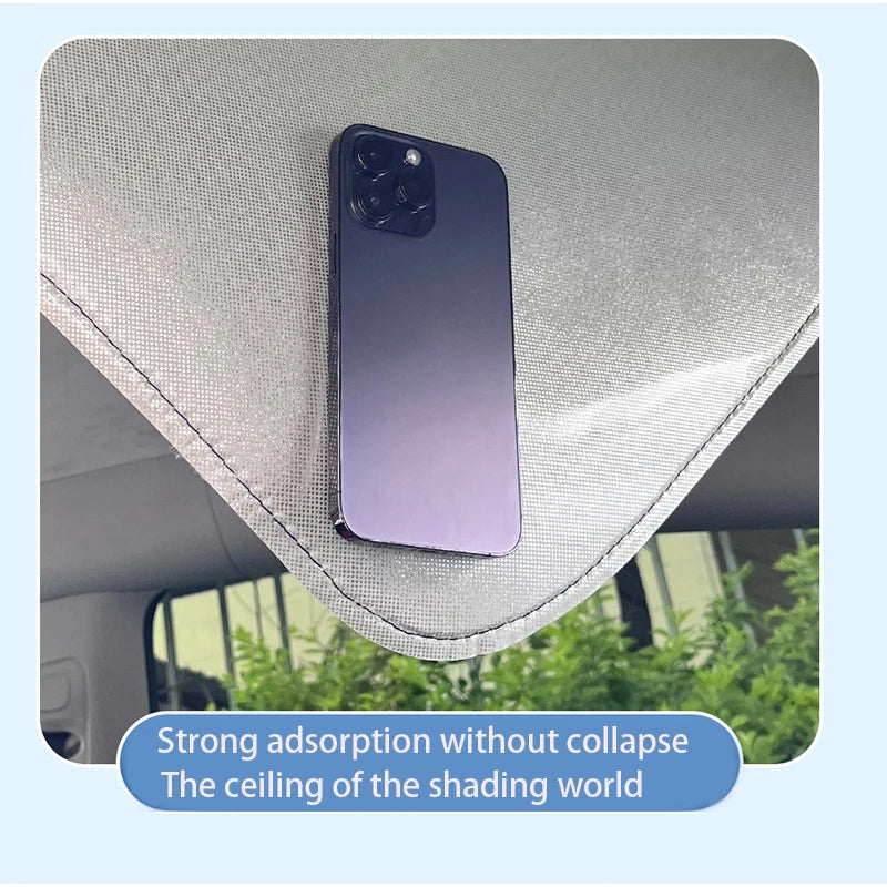 Electrostatic Sunshade for Tesla Model 3 & Y – Ice Cloth Sunroof Front & Rear Glass Skylight Interior Cooling Shade