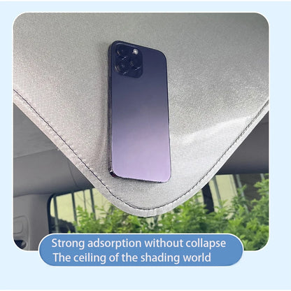 Electrostatic Sunshade for Tesla Model 3 & Y – Ice Cloth Sunroof Front & Rear Glass Skylight Interior Cooling Shade