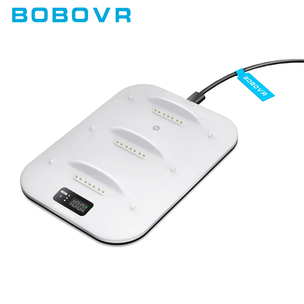 BOBOVR BD3 Super Charging Dock – 30W Fast Charge with Digital Display for B100 Batteries, Compatible with S3 PRO
