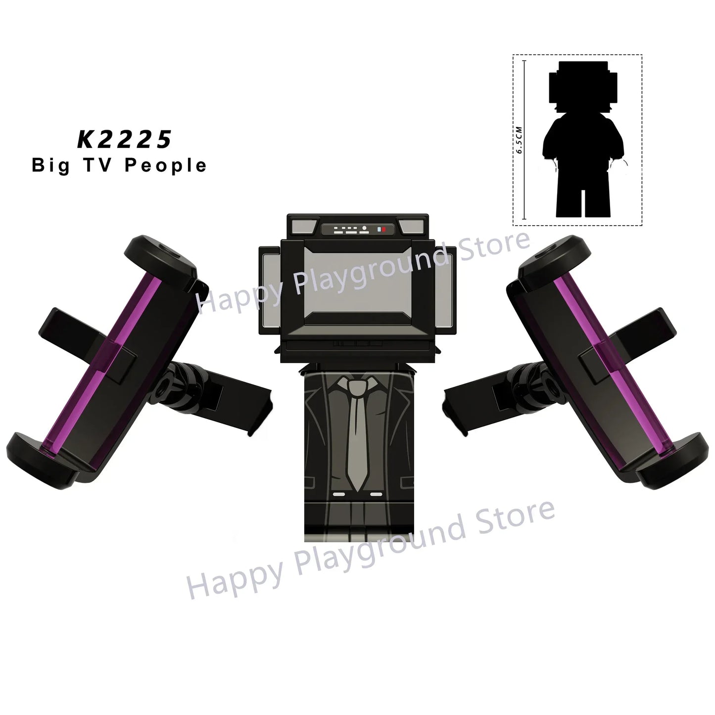KDL Skibidi Toilet Man Anime Block Figures – TVMan, Titan, Cameraman & Speakerman Model Toy Gift for Kids