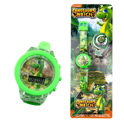 Flash Light Spiderman Kids Watch – Cartoon Hello Kitty & Mickey Design for Boys & Girls, Student Gift with Free Shipping