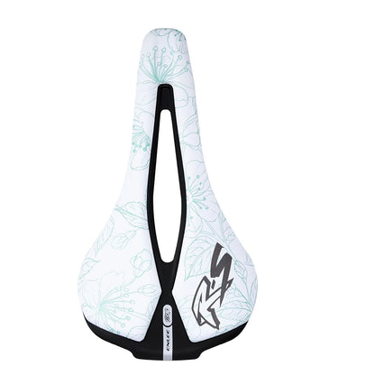 ENLEE Mountain Bike Saddle - Hollow Breathable Ultra-Light Steel Bow Seat Cushion for Road & Folding Bikes