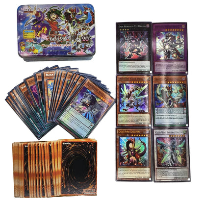 Yu-Gi-Oh! Kaiba Pack 3 Card Deck - English TCG Holographic Blue-Eyes White Dragon Cards with Tin Box