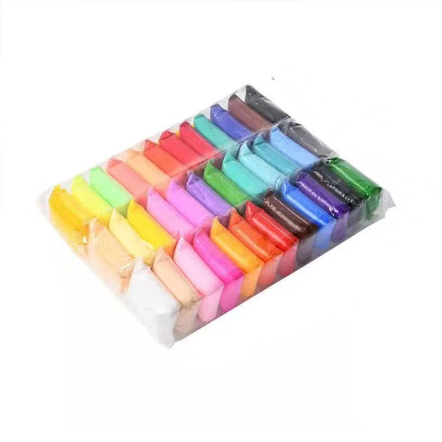 36 Color Air-Dried Clay Set – Ultra-Light Plastic Clay with Carving Tools, DIY Crafts & Gifts for Children and Friends