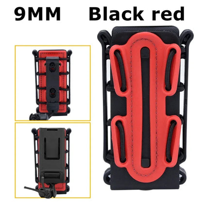 5.56mm & 7.62mm Tactical Fast Mag Pouch - MOLLE Belt Clip Soft Shell Rifle & 9mm Magazine Carrier