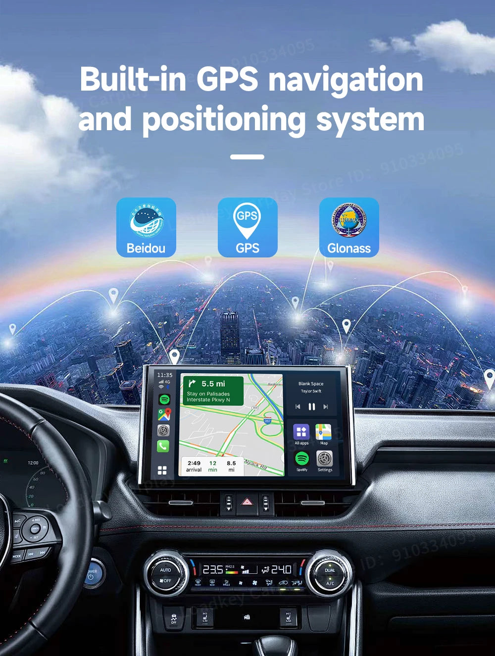 8+128GB Carlinkit TV Box — Android 13 Wireless CarPlay & Android Auto Adapter, 8-Core Qualcomm, HDMI