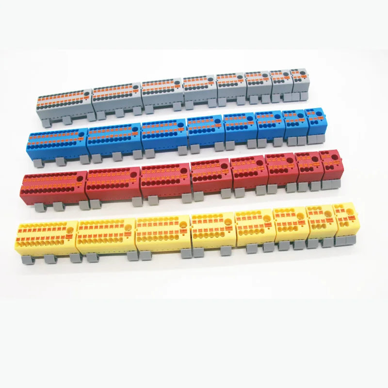 Push-In Modular Wire Connector Terminal Block – Compact 1-In Multiple-Out Splicing Lighting Connector, 225 Series (1Pc)