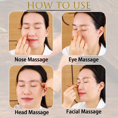 Unlock Radiant Beauty Facial Gua Sha Tool — Professional Brass & Rosewood Eye Relaxation, Spot Treatment & Anti-Aging