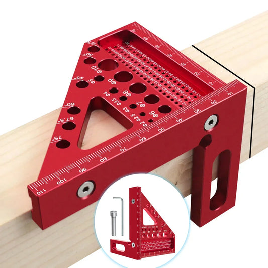 Carpenter Multi-Angle Precision Square – Aluminum T-Square Ruler for Woodworking, Construction & Engineering