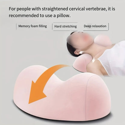 Memory Foam Cervical Neck Pillow – Ergonomic Support Pillow for Spine Protection, Soft Comfortable Sleep Cushion with Removable Cover for Home & Travel