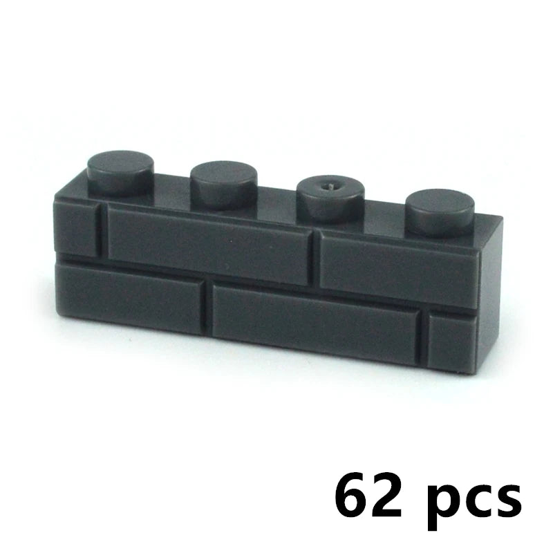 DIY Building Block Wall Figures Bricks - 1x2, 1x3 & 1x4 Small Construction Bricks for Creative Building & Educational Play