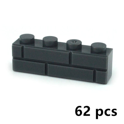 DIY Building Block Wall Figures Bricks - 1x2, 1x3 & 1x4 Small Construction Bricks for Creative Building & Educational Play