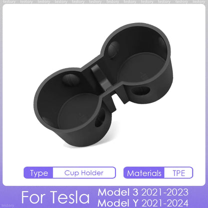 Tesla Model Y/3 Center Console Storage Box – Hidden Organizer Tray & Webcam Cover (2021–2024 Accessories)