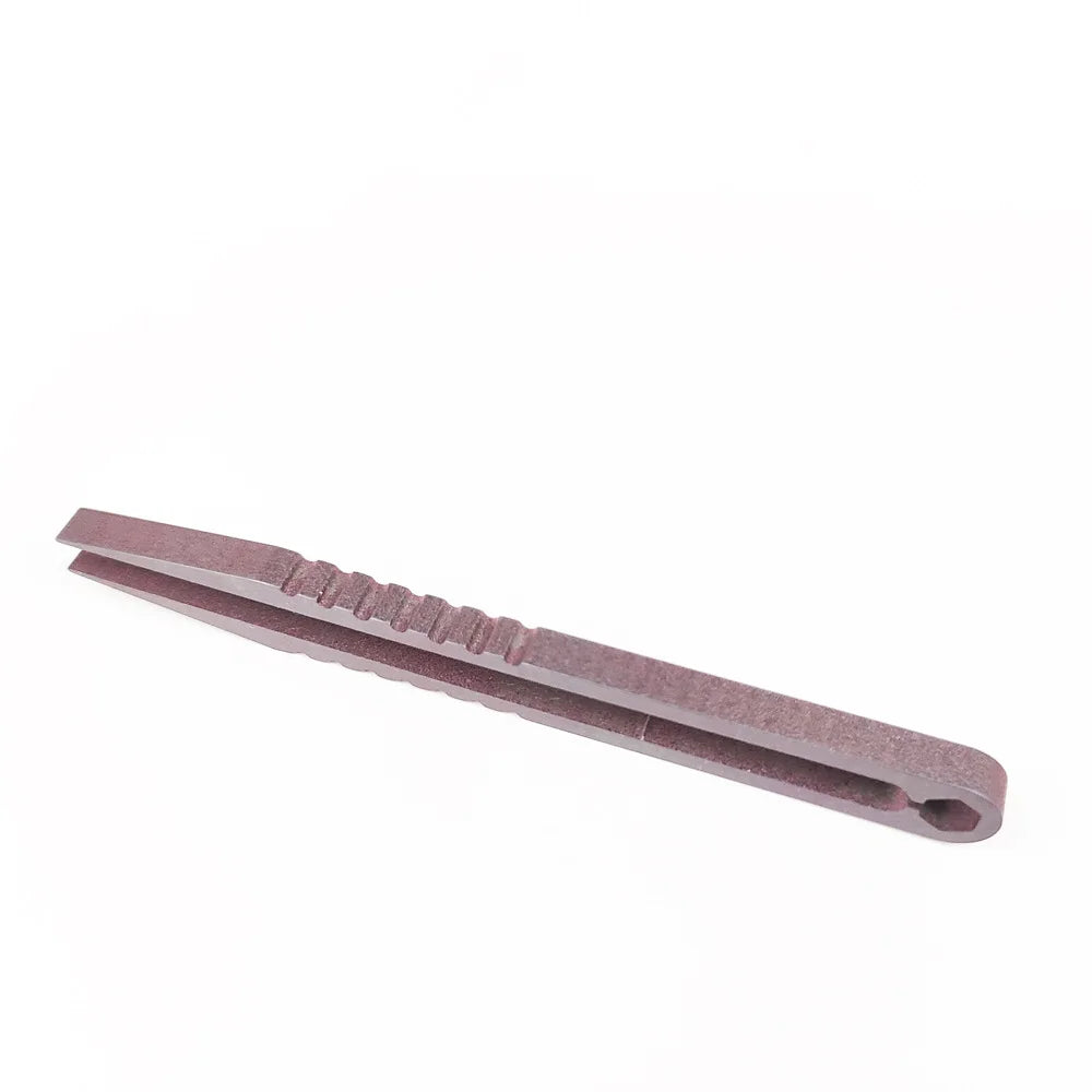 Titanium TC4 Clip Tweezers – EDC Multipurpose Precision Pick-Up Clamping Tool for Outdoor & Maintenance, 6 Colors