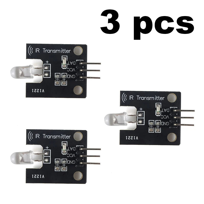 38KHz IR Infrared Transmitter Receiver Module Kit - 10M Range Remote Control Signal Learning for Arduino, Smart Home & RC Car