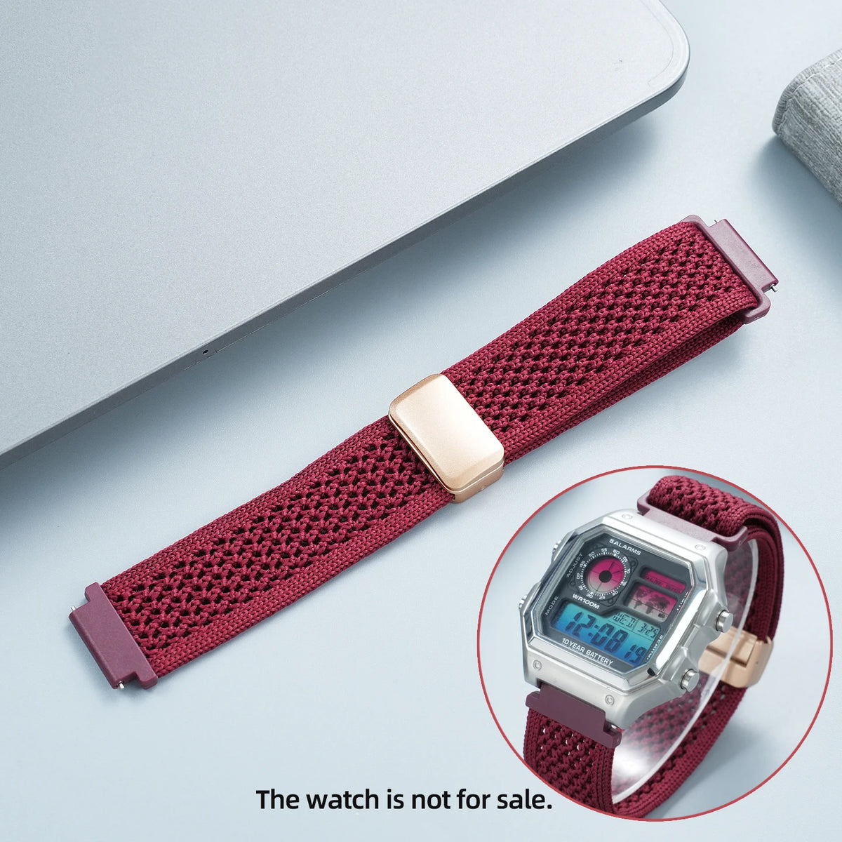 Sports Nylon Watch Band - 18mm Canvas Strap for Casio AE-1200WH AE-1300 and W-218 Watches