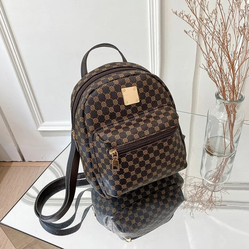 Classic Women’s Backpack – Fashionable School & Daily Shopping Bag for Girls