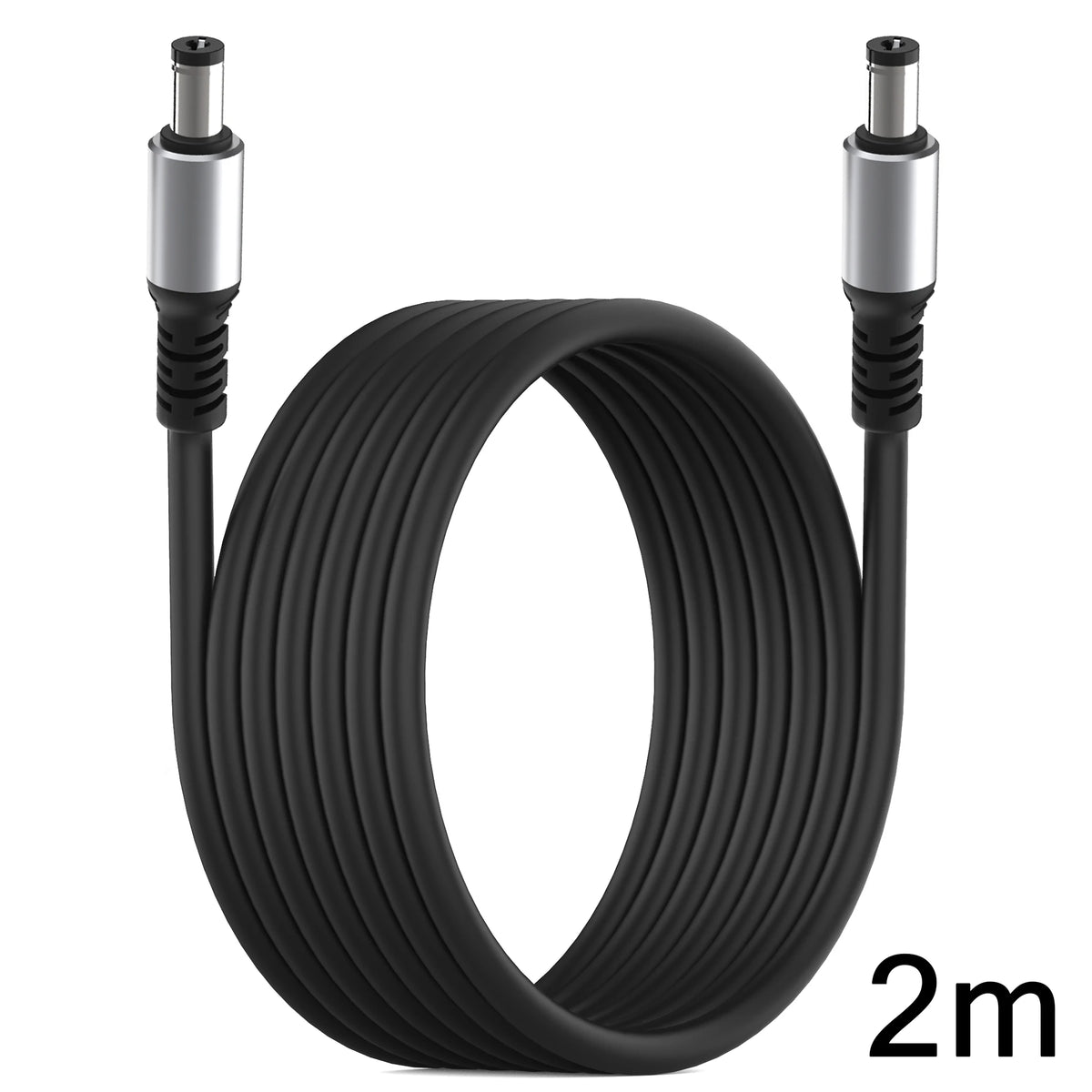 DC5521 Power Extension Cable - 5.5×2.1mm Male-to-Male DC Connector for Compatible Power Devices