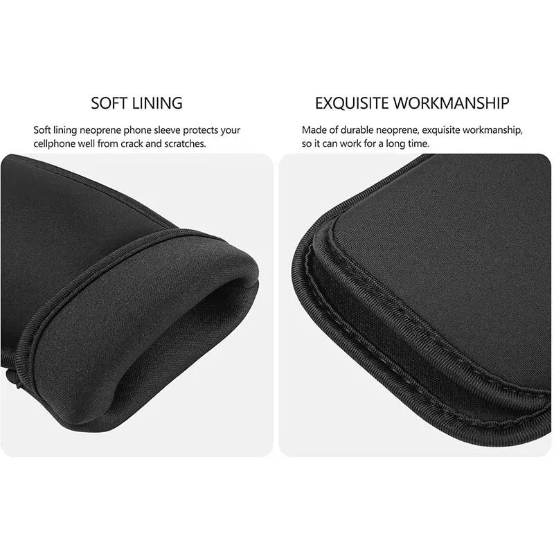 Universal Neoprene Phone Bag - Shockproof Protective Pouch for iPhone, Samsung, Xiaomi, Huawei & Power Banks