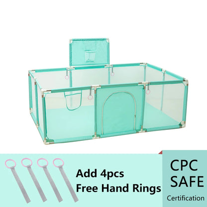 IMBABY Baby Playpen Safety Fence - Large Indoor Activity Gym Corral Play Area for Kids Toddlers