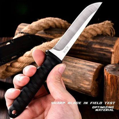High Hardness Outdoor Survival Knife: Self-Defense Swiss Army Knife - Portable Mountaineering Tool for Camping & Hiking