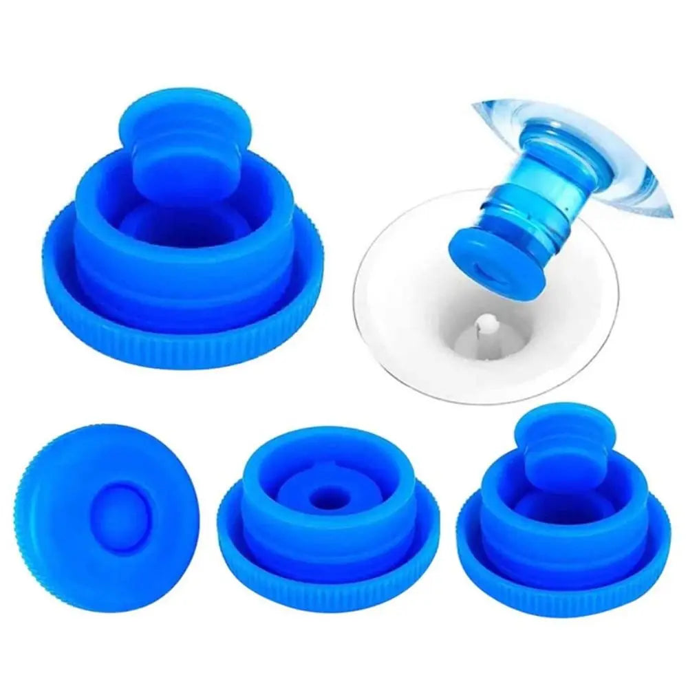 Water Bottle Replacement Lid – Silicone Top Cover for 3 and 5 Gallon Water Jugs – Anti-Splash Stopper and Drinking Bucket Accessories