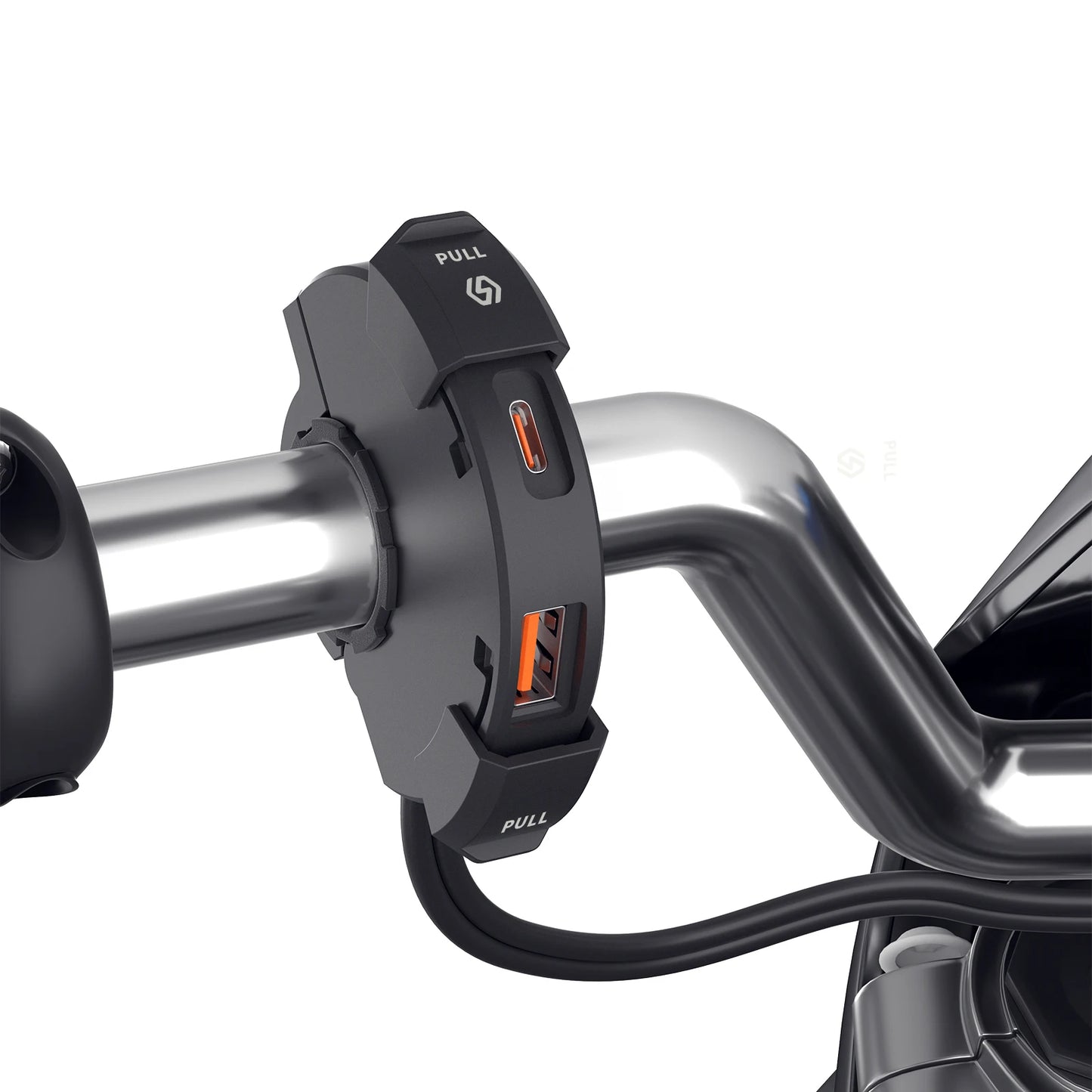 48W Quick Charge PD & QC3.0 Motorcycle USB Charger – Waterproof Handlebar Mount, 12V-24V Power Adapter