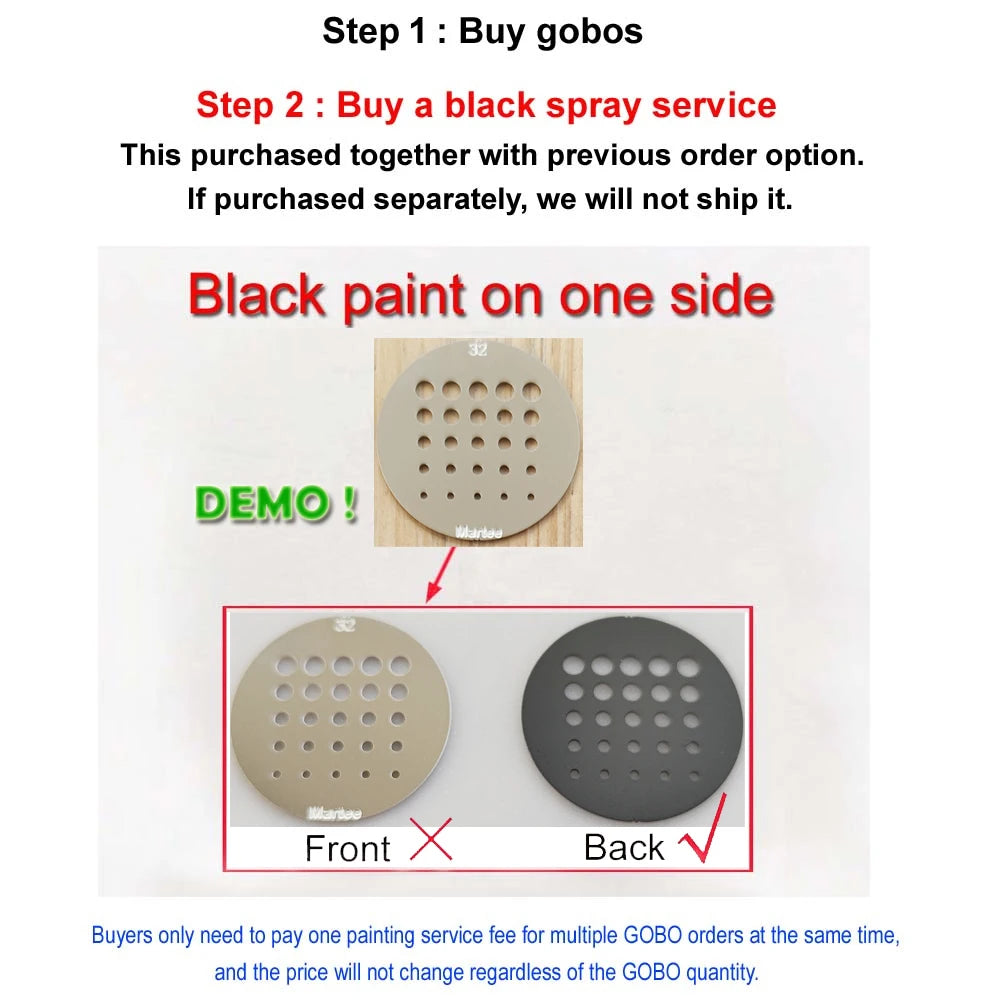 27mm Gobo Pattern Light - 22mm Creative Small Projection Auxiliary Scene Lighting Accessory